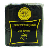 Доброзверики подстилки впитывающие для животных с суперабсорбентом 60х40 см, 14 шт, черные