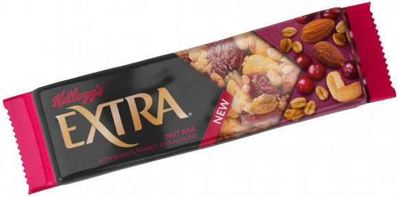 Батончик "EXTRA" 32г 1х16 Ягоды, Арахис и Миндаль