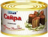 Сайра натуральная 24х250гр (БАРС) (100)