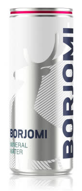 Вода минеральная Боржоми газированная ж/б 0,33л (упаковка 12 шт)