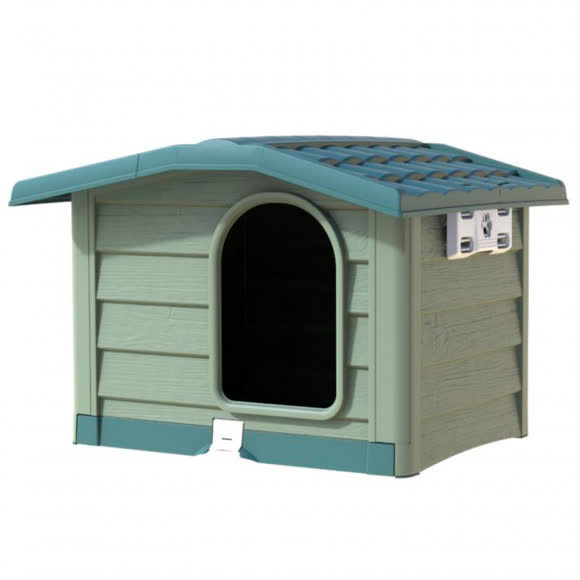 BAMA PET будка для собак BUNGALOW L 101х94х77h см, пластик, зеленая