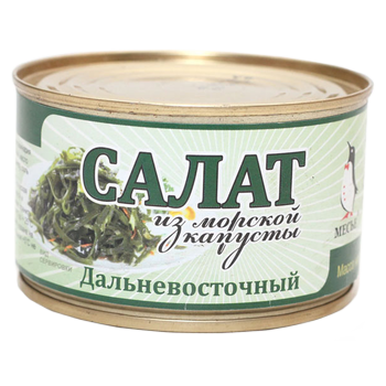 Салат из морской капусты дальновосточный Месье 220 гр (упаковка 48 шт)