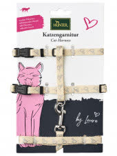 Hunter шлейка для кошек и собак by Laura нейлон кремовая