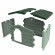 BAMA PET будка для собак BUNGALOW M 89х75х62h см, пластик, зеленая
