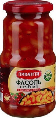 Фасоль печеная в томатном соусе Пиканта 530 гр (упаковка 6 шт) Фасоль печеная в томатном соусе Пиканта 530 гр (упаковка 6 шт)