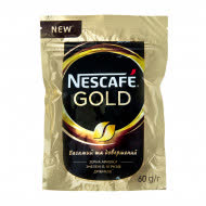 Кофе растворимый Нескафе Голд 60 гр (упаковка 12 шт)