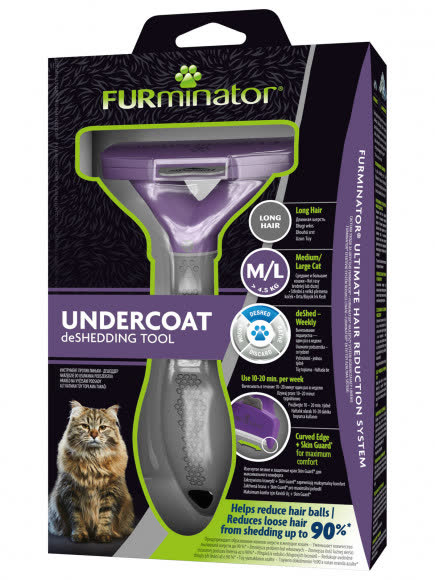 Фурминатор FURminator M/L для больших кошек c длинной шерстью (замена 141280)