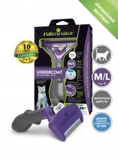 Фурминатор FURminator M/L для больших кошек c короткой шерстью (замена 141259) Фурминатор FURminator M/L для больших кошек c короткой шерстью (замена 141259)