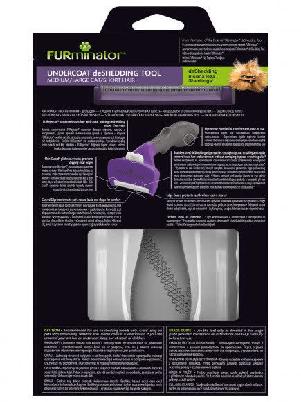 Фурминатор FURminator M/L для больших кошек c короткой шерстью (замена 141259) Фурминатор FURminator M/L для больших кошек c короткой шерстью (замена 141259)