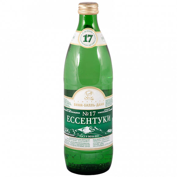 Вода минеральная Ессентуки №17 газированная 0,5л (упаковка 20 шт)