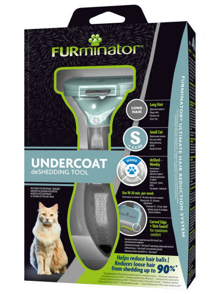 Фурминатор FURminator S для маленьких кошек c длинной шерстью (замена 141228)