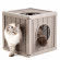 BAMA PET домик для кошек QUBLO 35x35x35h см, бежевый
