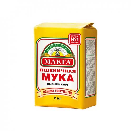 Мука Макфа 2 кг (упаковка 6 шт)