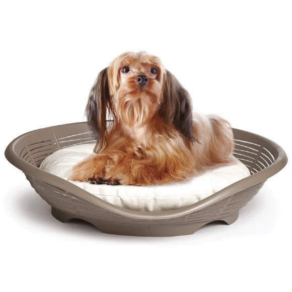 BAMA PET лежанка с подушкой PASHA 48х46х11h см, коричневый