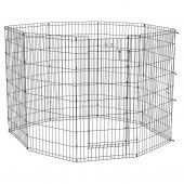 Вольер MidWest Life Stages для собак, 8 панелей 61х122h см, с дверью-MAXLock черный