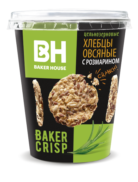 Хлебцы Итальянские Бикер Хаус овсяные с розмарином 90 гр