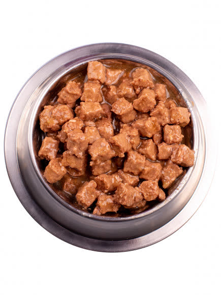 Gemon Dog Medium консервы для собак средних пород кусочки курицы с индейкой 1250г