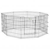 Вольер MidWest Life Stages, для собак, 8 панелей 61х76h см, с дверью-MAXLock черный