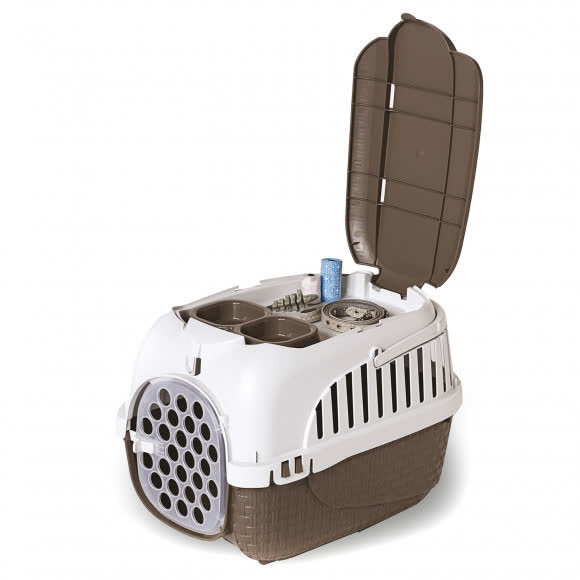 BAMA PET переноска KENNEL TOUR MAXI 59х38х37h см до 12 кг, коричневая BAMA PET переноска KENNEL TOUR MAXI 59х38х37h см до 12 кг, коричневая