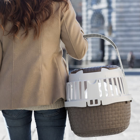 BAMA PET переноска KENNEL TOUR MAXI 59х38х37h см до 12 кг, коричневая BAMA PET переноска KENNEL TOUR MAXI 59х38х37h см до 12 кг, коричневая