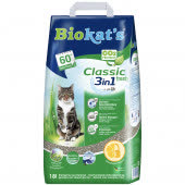 BIOKAT'S CLASSIC FRESH наполнитель комкующийся c ароматизатором 18 л (18 кг)