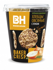 Хлебцы Итальянские Бикер Хаус овсяные с луком 90 гр