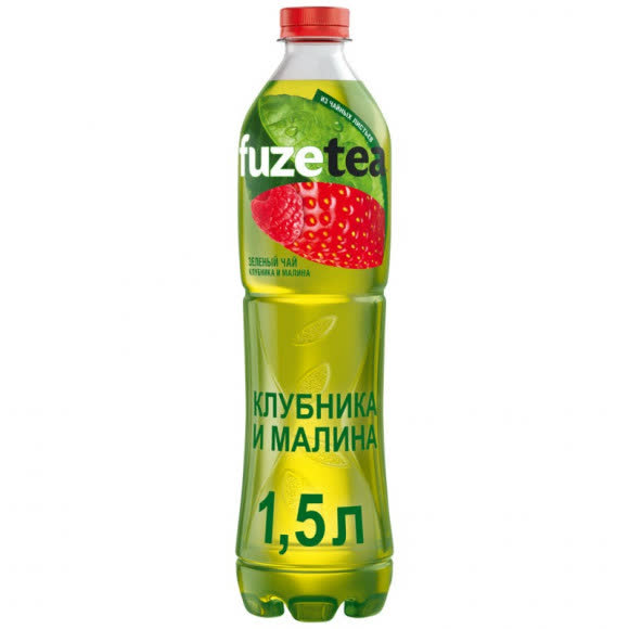 Фьюзти клубника-малина 1,5л (упаковка 6 шт)