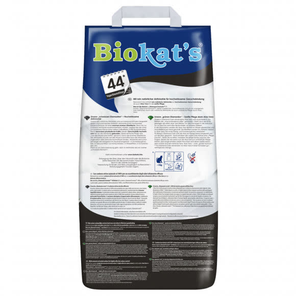 BIOKAT'S Diamond Care CLASSIC наполнитель комкующийся с активированным углем 8л BIOKAT'S Diamond Care CLASSIC наполнитель комкующийся с активированным углем 8л