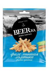 Филе минтая BEERка 25 гр (упаковка 25 шт)