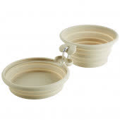 Hunter миска для собак силиконовая складная List 350 / 750 мл, бежевая