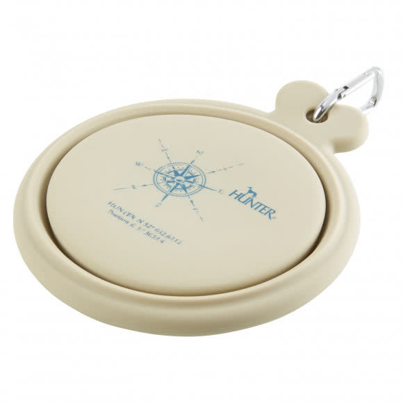 Hunter миска для собак силиконовая складная List 350 / 750 мл, бежевая Hunter миска для собак силиконовая складная List 350 / 750 мл, бежевая