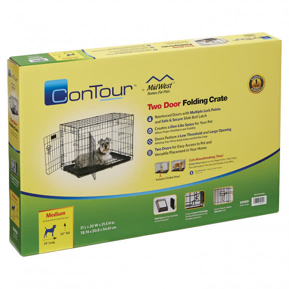 Клетка MidWest Contour для собак 79х51х55h см, 2 двери