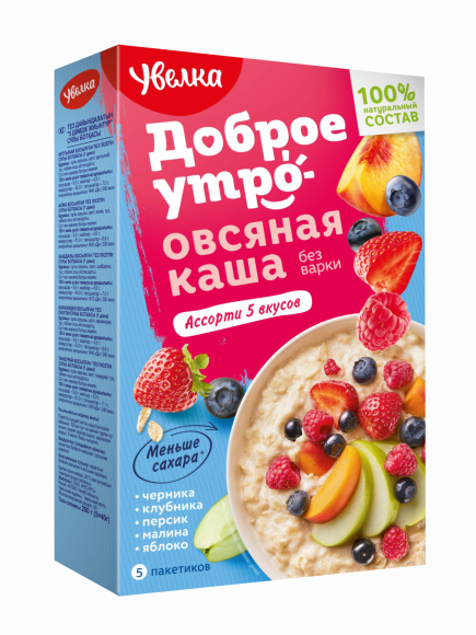 Овсяная каша "Сиюминутка" Ассорти кокосовое 6х240гр (УВЕЛКА) (168) (№798)