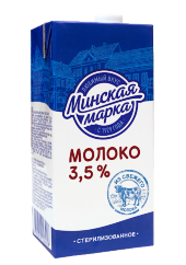 Молоко стер. Минская марка 3,5% 1 л (упаковка 12 шт) Молоко стер. Минская марка 3,5% 1 л (упаковка 12 шт)