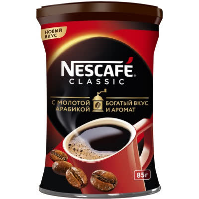 Кофе Нескафе Классик 85 гр (упаковка 15 шт) Кофе Нескафе Классик 85 гр (упаковка 15 шт)
