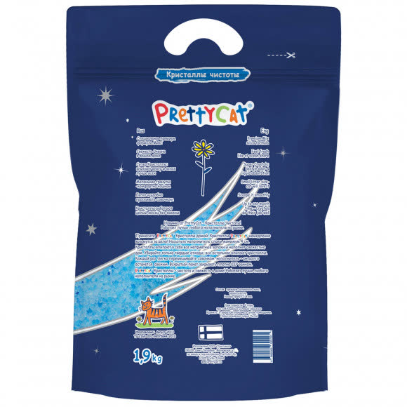 PrettyCat наполнитель силикагелевый кристаллы чистоты 1,9 кг