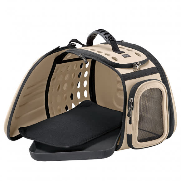 Ibiyaya складная сумка-переноска для собак и кошек до 6 кг бежевая Ibiyaya складная сумка-переноска для собак и кошек до 6 кг бежевая