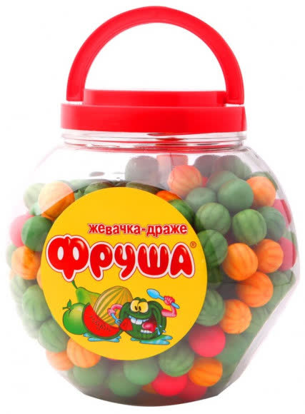 Жвачка-Драже Фруша 4г. 1х280штх6 Фрукты (FR-9-1)