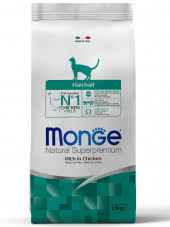 Monge Cat Hairball корм для кошек для выведения шерсти 1,5 кг