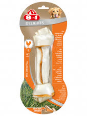 8in1 DELIGHTS L косточка с куриным мясом для крупных собак 21 см