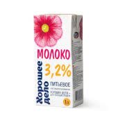 Молоко Хорошее дело 3,2% 1л (упаковка 12 шт) Молоко Хорошее дело 3,2% 1л (упаковка 12 шт)