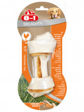 8in1 DELIGHTS M косточка с куриным мясом для средних и крупных собак 14,5 см