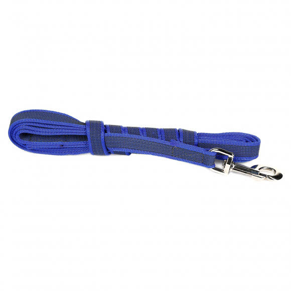 JULIUS-K9 поводок для собак Color & Gray Super-grip 2/300см, с ручкой, до 50 кг, сине-серый JULIUS-K9 поводок для собак Color & Gray Super-grip 2/300см, с ручкой, до 50 кг, сине-серый