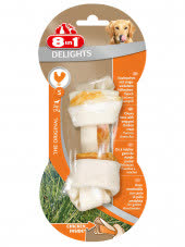 8in1 DELIGHTS S косточка с куриным мясом для мелких и средних собак 11 см
