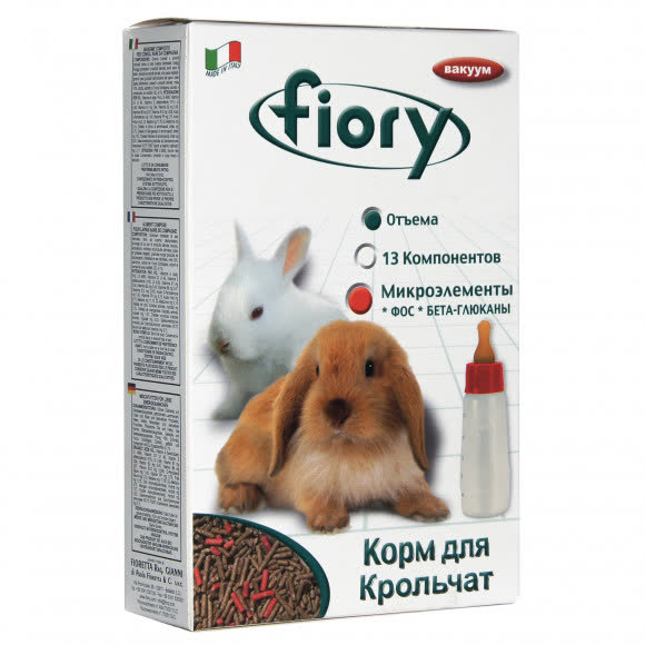FIORY корм для крольчат Puppypellet гранулированный 850 г FIORY корм для крольчат Puppypellet гранулированный 850 г