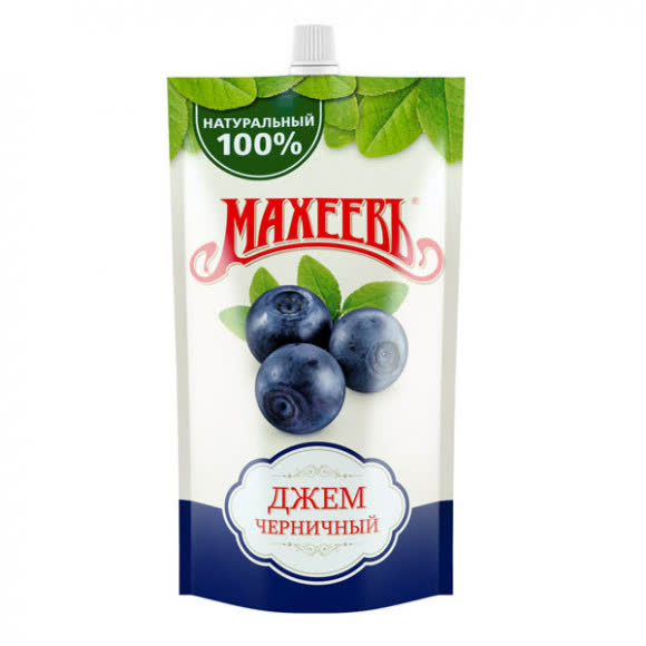 Джем Махеевъ черничный 300 гр (упаковка 16 шт)