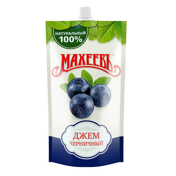 Джем Махеевъ черничный 300 гр (упаковка 16 шт) оптом купить в Москве но ...