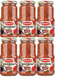Баклажаны в аджике 6х520гр (ПИКАНТА)