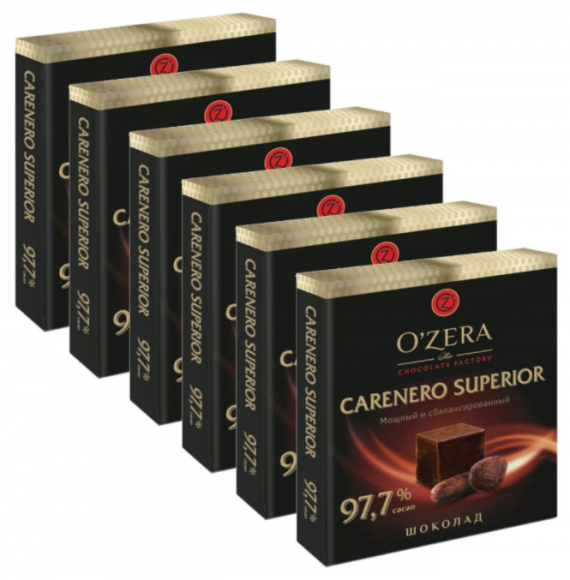 Шоколад O"Zera Carenero Superior 97.7% 90г 1х6 (686)