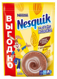 Какао Несквик Плюс 1000 гр м/у с вит.и минералами 1х6 (П-104 Р-8)